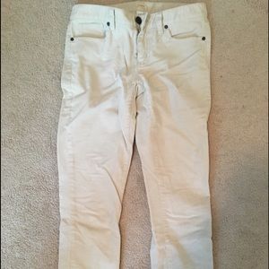 Khaki j crew toothpick pants